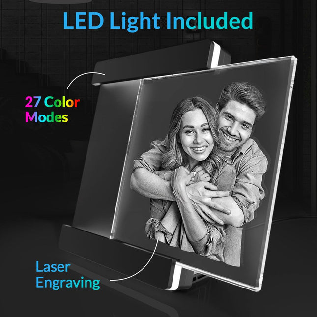 2D Lighted Crystal Frame