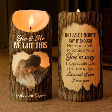 Here's A Candle To Remind You - Personalized Photo LED Candle