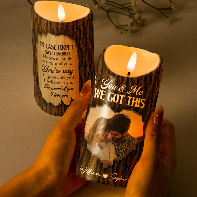 Here's A Candle To Remind You - Personalized Photo LED Candle