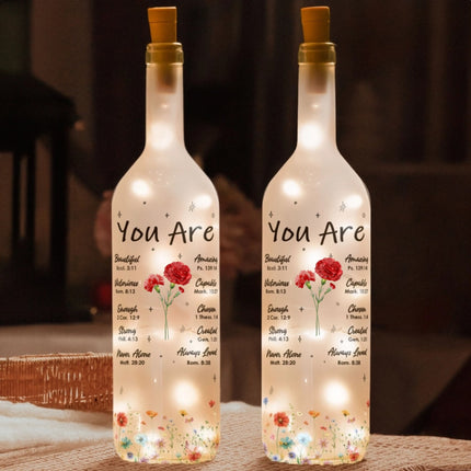 You Are Always Loved - Personalized Bottle Lamp