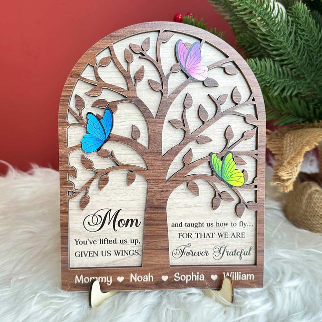 Forever Grateful - Personalized Wooden Plaque