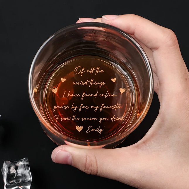 You're The Best Thing I've Ever Found On The Internet - Personalized Engraved Whiskey Glass