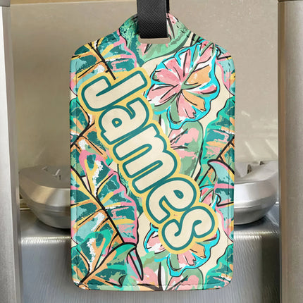 Tropical Name Tag - Personalized Luggage Tag