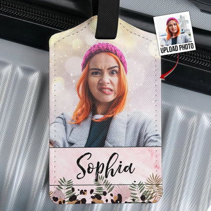 Custom Photo Tag For Traveler - Personalized Photo Luggage Tag