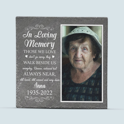 In Loving Memory - Personalized Photo Garden Stone