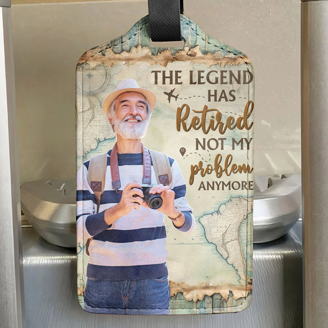 The Legend/Queen Has Retired - Persoanlized Photo Luggage Tag