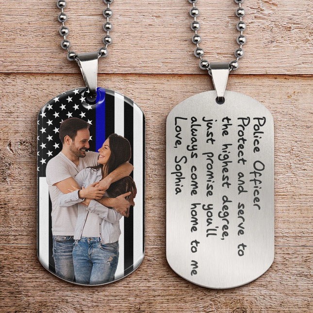 Always Come Home To Me - Personalized Dog Tag Necklace