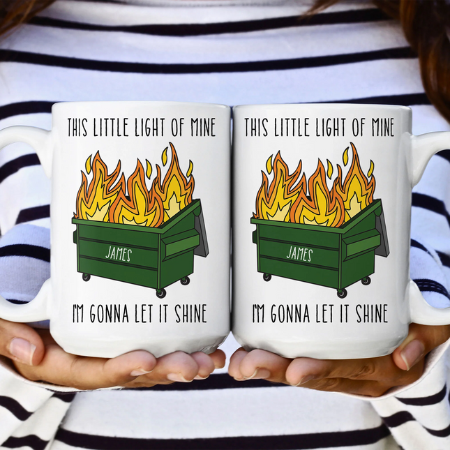 Funny Mug - Dumpster Fire - Fun Gifts For Coworkers, Boss, Friends, Family - Personalized Mug