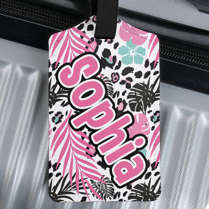 Tropical Name Tag - Personalized Luggage Tag