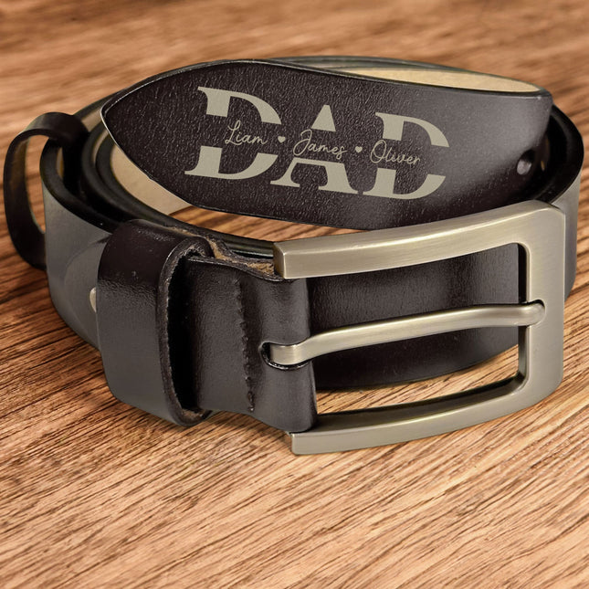 Reminder For Any Time You Wear This Belt For Dad - Personalized Engraved Leather Belt