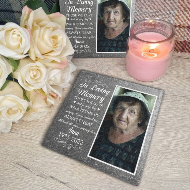 In Loving Memory - Personalized Photo Garden Stone