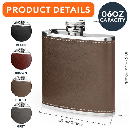 Great Job We're Awesome Thank You For Sharing Your DNA - Personalized Leather Flask