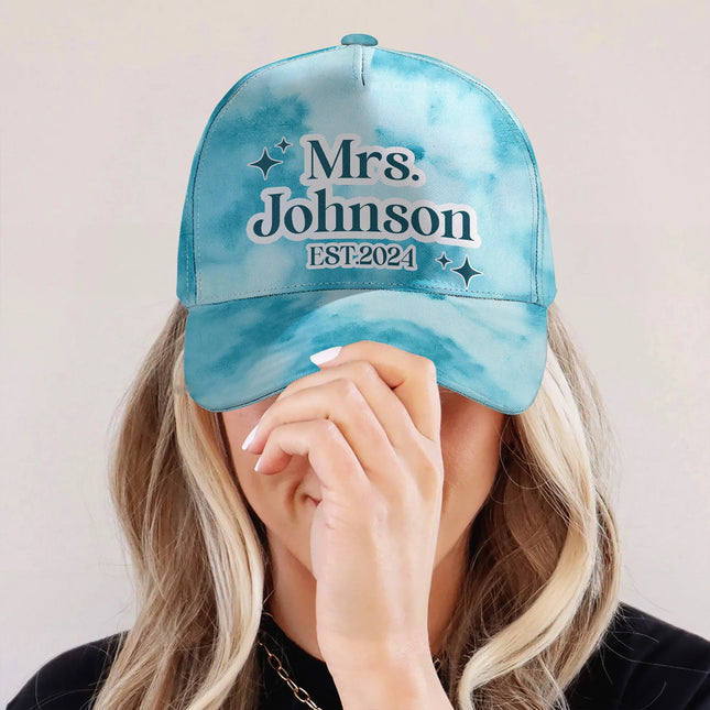 Wedding Gift Mr & Mrs - Personalized Classic Cap