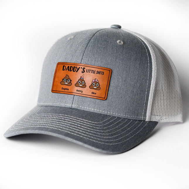 Daddy's Little Sh*Ts - Personalized Leather Patch Hat