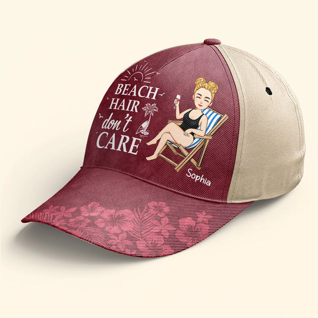 Beach Hair Don't Care - Personalized Classic Cap