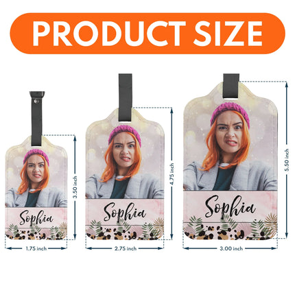 Custom Photo Tag For Traveler - Personalized Photo Luggage Tag