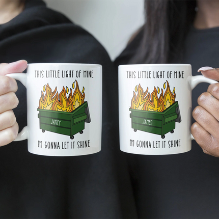 Funny Mug - Dumpster Fire - Fun Gifts For Coworkers, Boss, Friends, Family - Personalized Mug