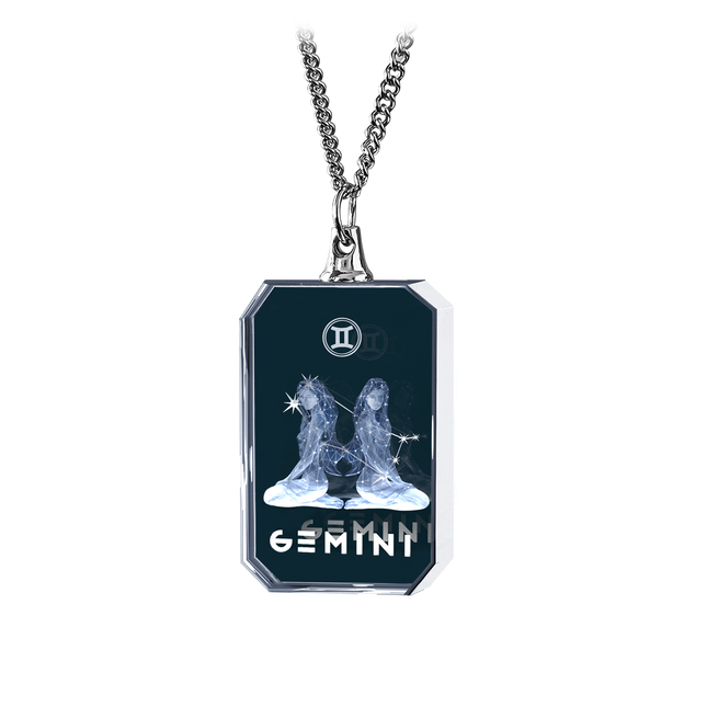 3D Necklace Rectangle for Gemini