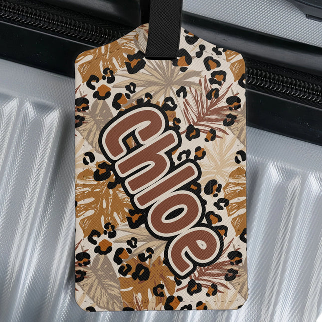 Tropical Name Tag - Personalized Luggage Tag