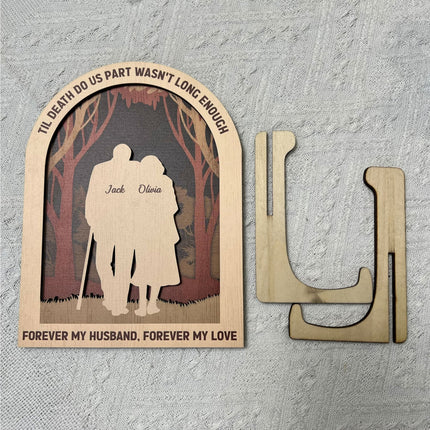 Til Death Do Us Part Wasn't Long Enough - Personalized Wooden Plaque