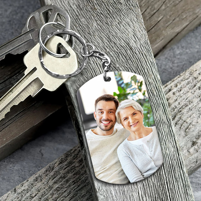 Never Forget How Much I Love You - Personalized Photo Keychain