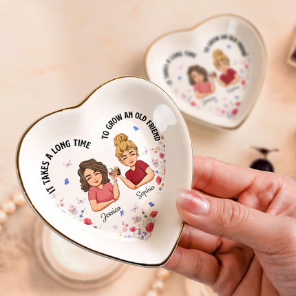 It Takes A Long Time To Grow An Old Friend - Personalized Ring Dish