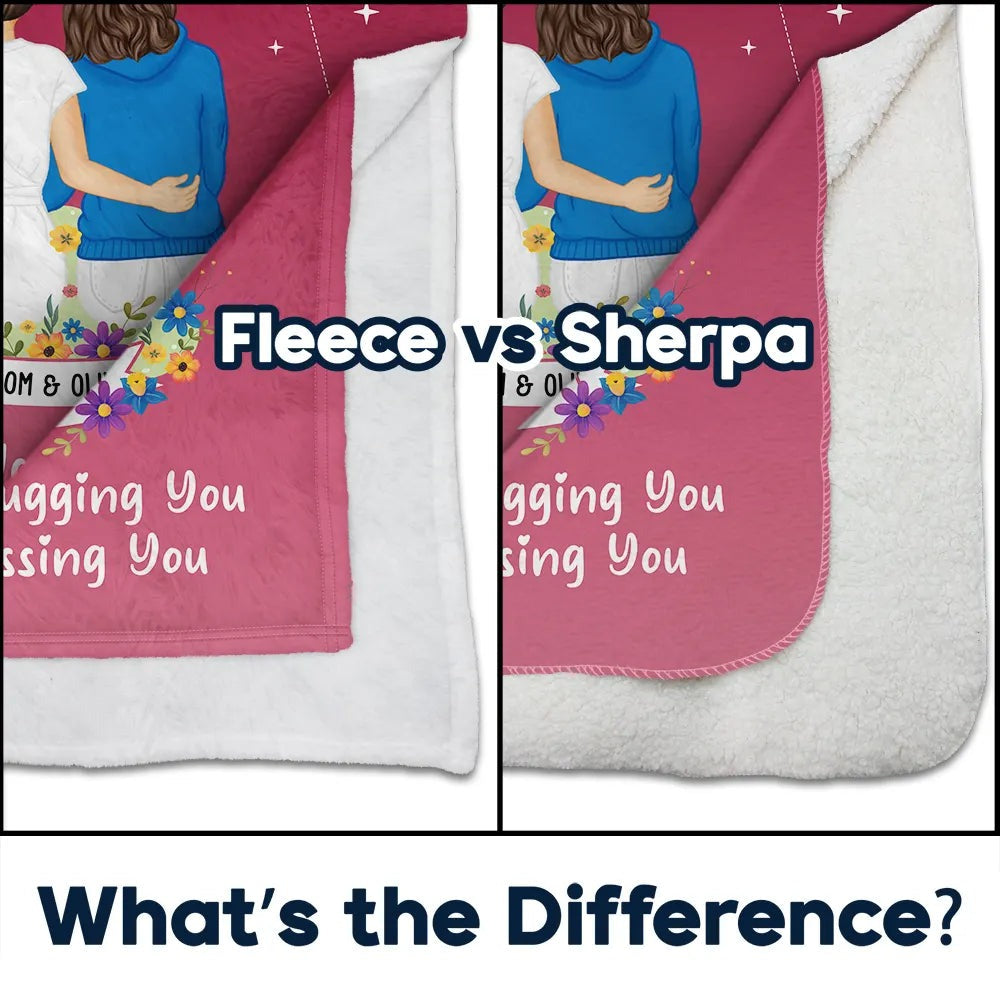 Instead Of Missing You - Personalized Fleece Blanket, Sherpa Blanket - Levistina