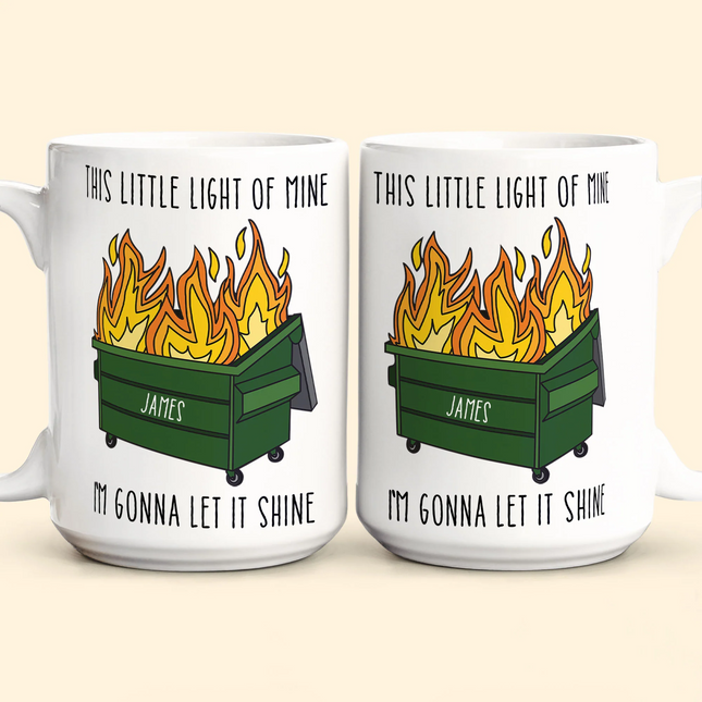 Funny Mug - Dumpster Fire - Fun Gifts For Coworkers, Boss, Friends, Family - Personalized Mug