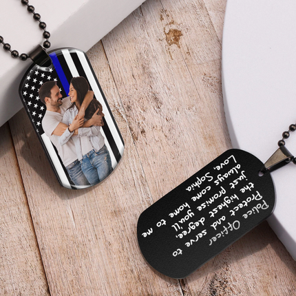 Always Come Home To Me - Personalized Dog Tag Necklace