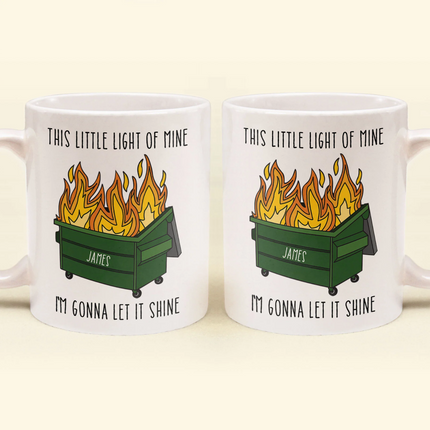 Funny Mug - Dumpster Fire - Fun Gifts For Coworkers, Boss, Friends, Family - Personalized Mug