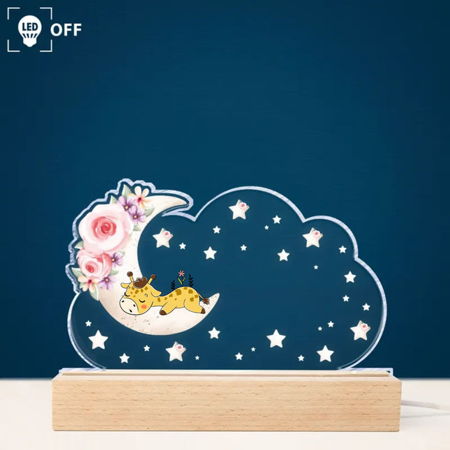 Animal Sleeping Kid Night Light - Personalized LED Light