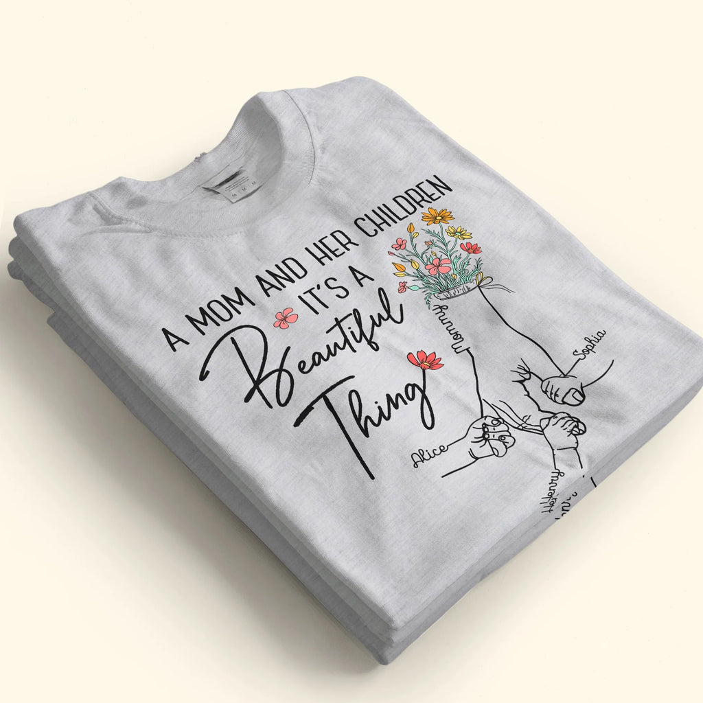 A Mom And Her Children - Personalized Shirt-Levistina