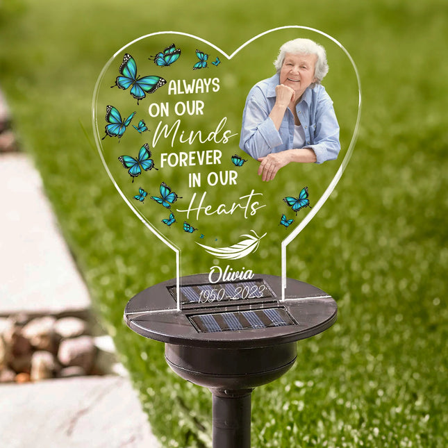 Always On My Mind - Personalized Photo Solar Light