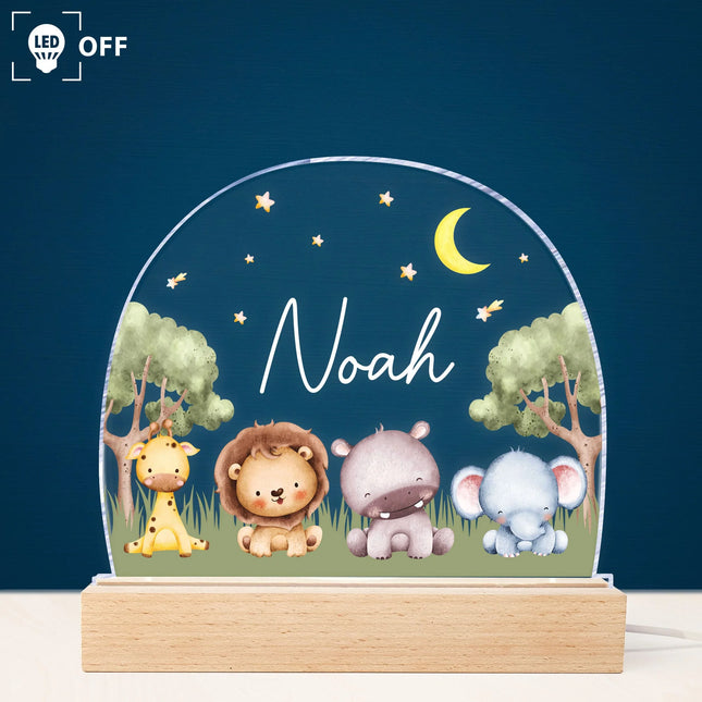 Animal Kid Night Light - Personalized LED Light