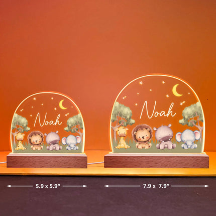 Animal Kid Night Light - Personalized LED Light