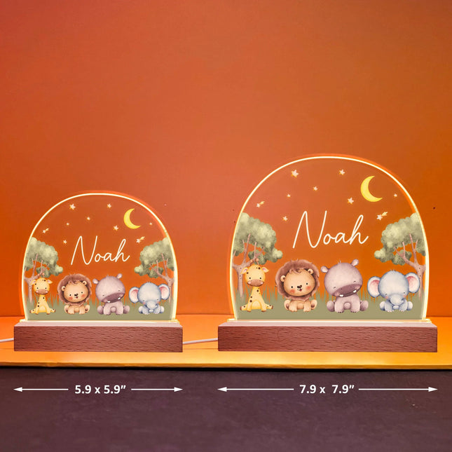 Animal Kid Night Light - Personalized LED Light