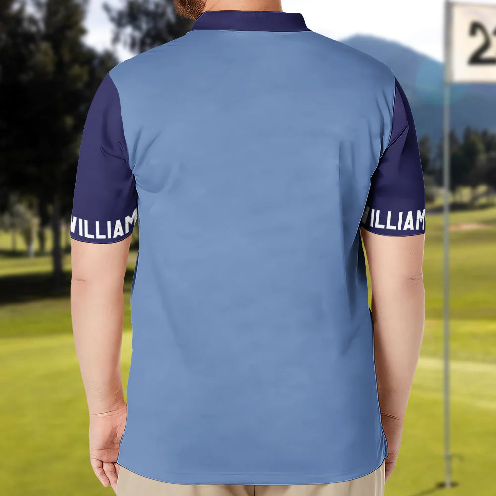 Argyle Vintage Pattern Gift For Golf Lovers Dad Men Husband Gift - Custom Golf Shirt-Levistina