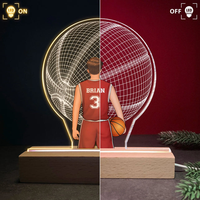 Basketball Player - Personalized LED Light