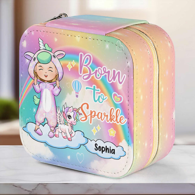 Born To Sparkle - Personalized Jewelry Box