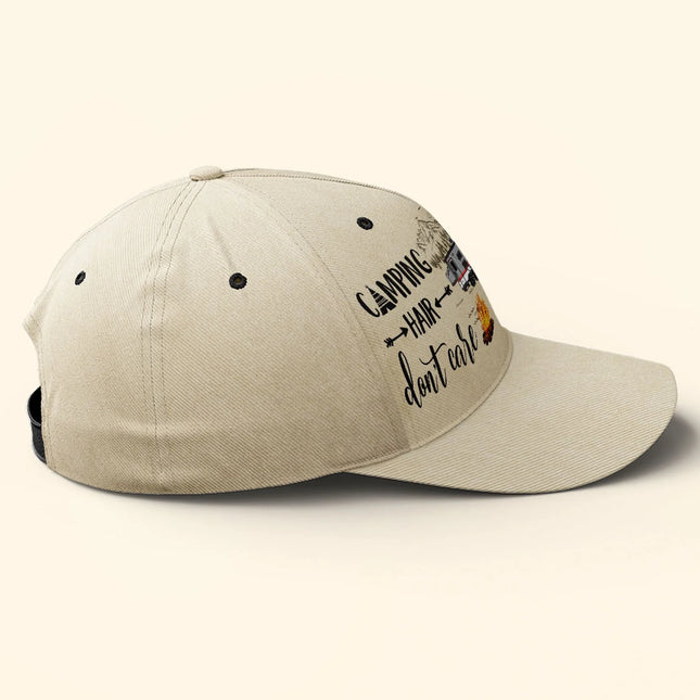 Camping Hair Don't Care - Personalized Classic Cap