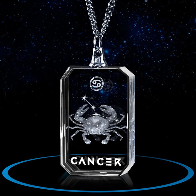 Necklace Rectangle 3D for Cancer