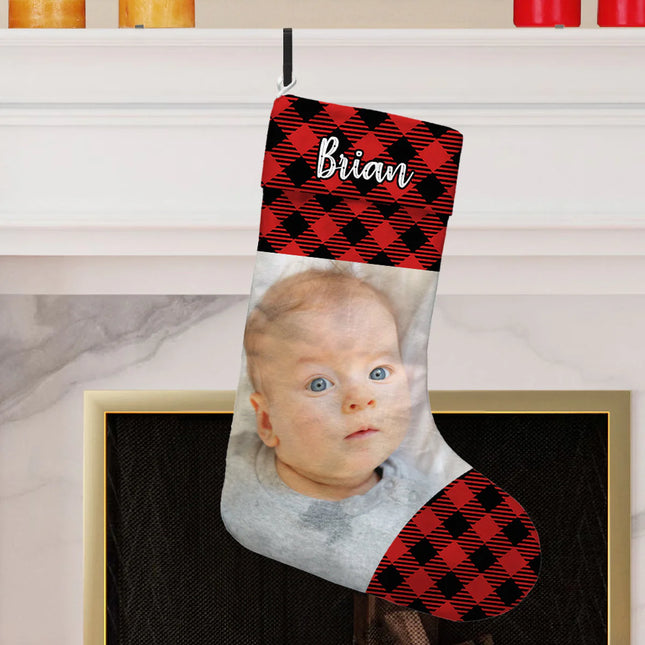 Custom Family Photo - Personalized Photo Stocking