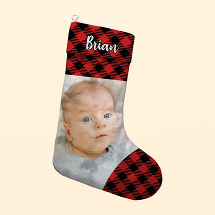 Custom Family Photo - Personalized Photo Stocking