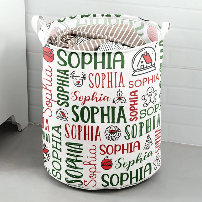 Custom Name For Me Gift - Personalized Laundry Storage Basket