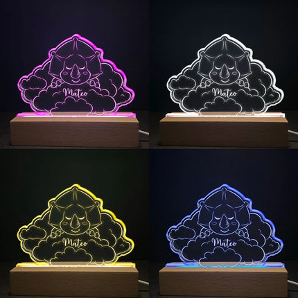 Cute Sleeping Animal - Personalized LED Light