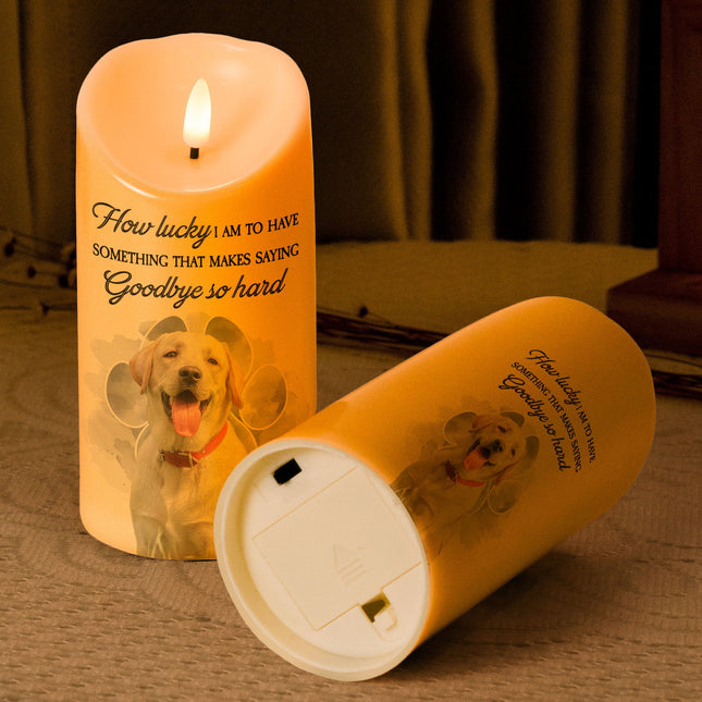 Saying Goodbye So Hard - Personalized Photo LED Candle