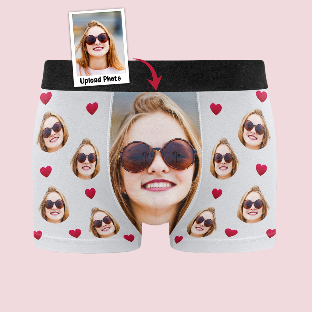 I Sucked It - Personalized Photo Men's Boxer Briefs - Underwear with Face - Levistina