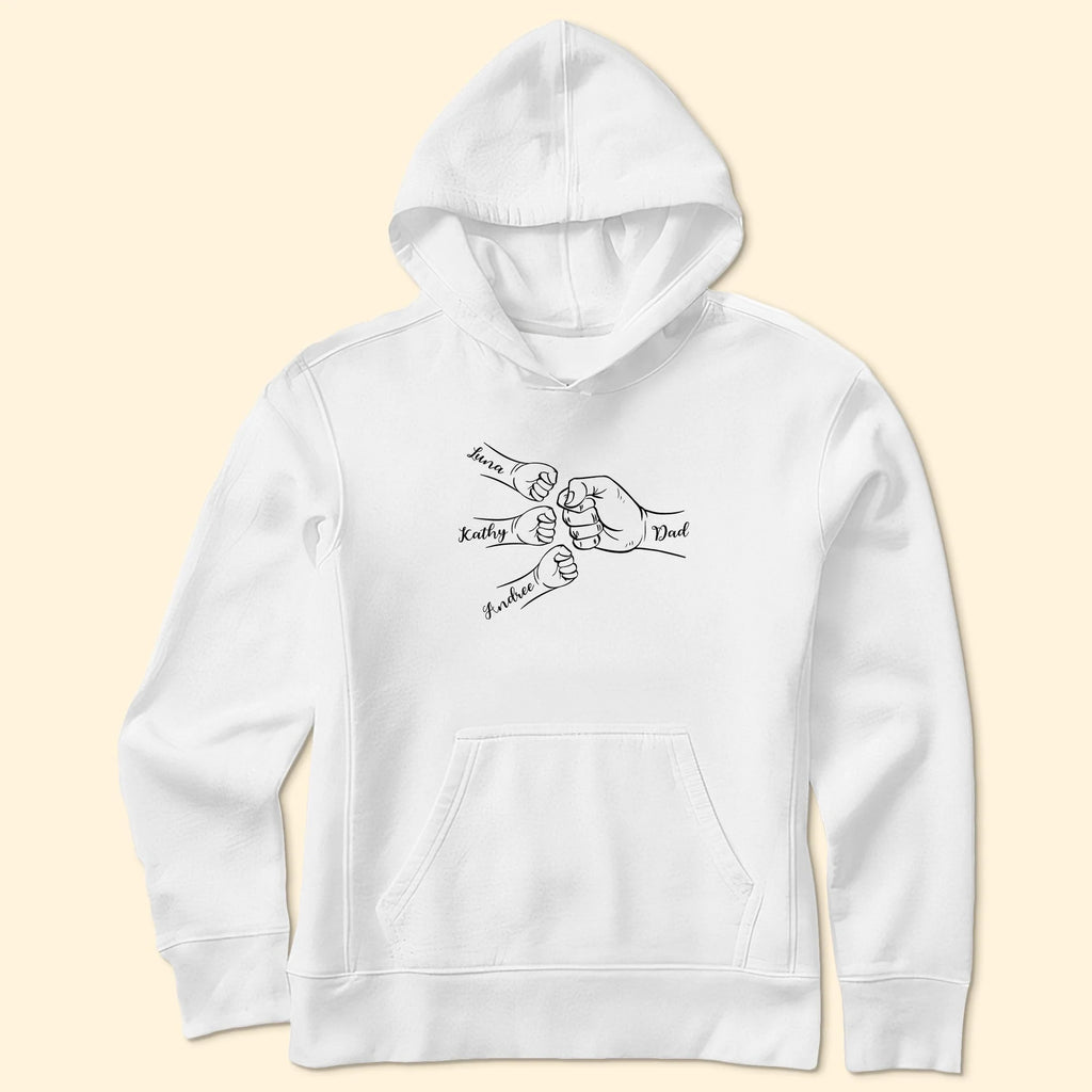 Dad Fist Bump Custom Kids' Names - Personalized Shirt - Levistina