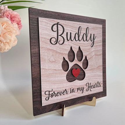 Forever In Our Hearts - Personalized 2 Layers Wooden Plaque