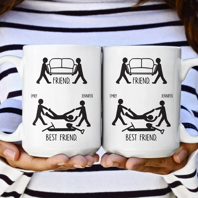 Friend Vs Best Friend Funny - Personalized Mug